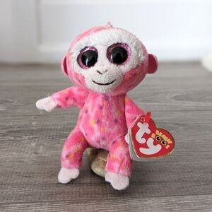 TY Beanie Boo Ruby The Monkey Key Clip | from  2004 | Retired